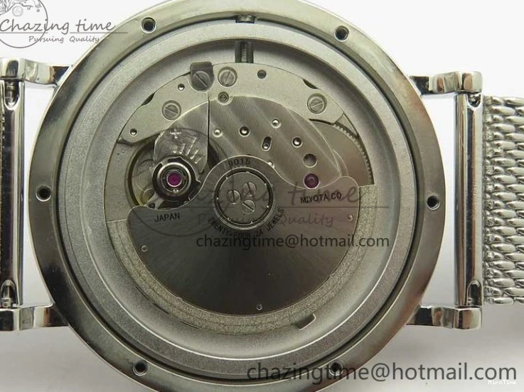 MIROTIME 0520 Portofino Automatic SS MKF 1:1 Best Edition White Dial On SS Mesh Bracelet A2892 V TechFriendly 7205